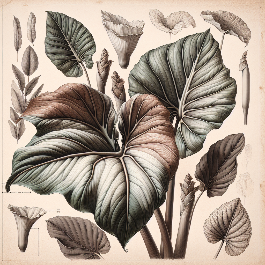 Scientific name: Alocasia Regal Shields Common name: Elephant Ear Plant