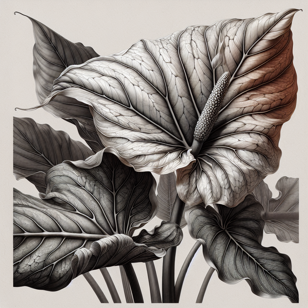 Alocasia 'Regal Shield' (Scientific name) Regal Shield Alocasia, Elephant Ear Plant (Common names)